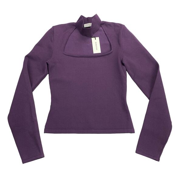 NWT BABATON Aritzia Florine Sculpt Knit Sweater Sz Medium - Picture 5 of 10